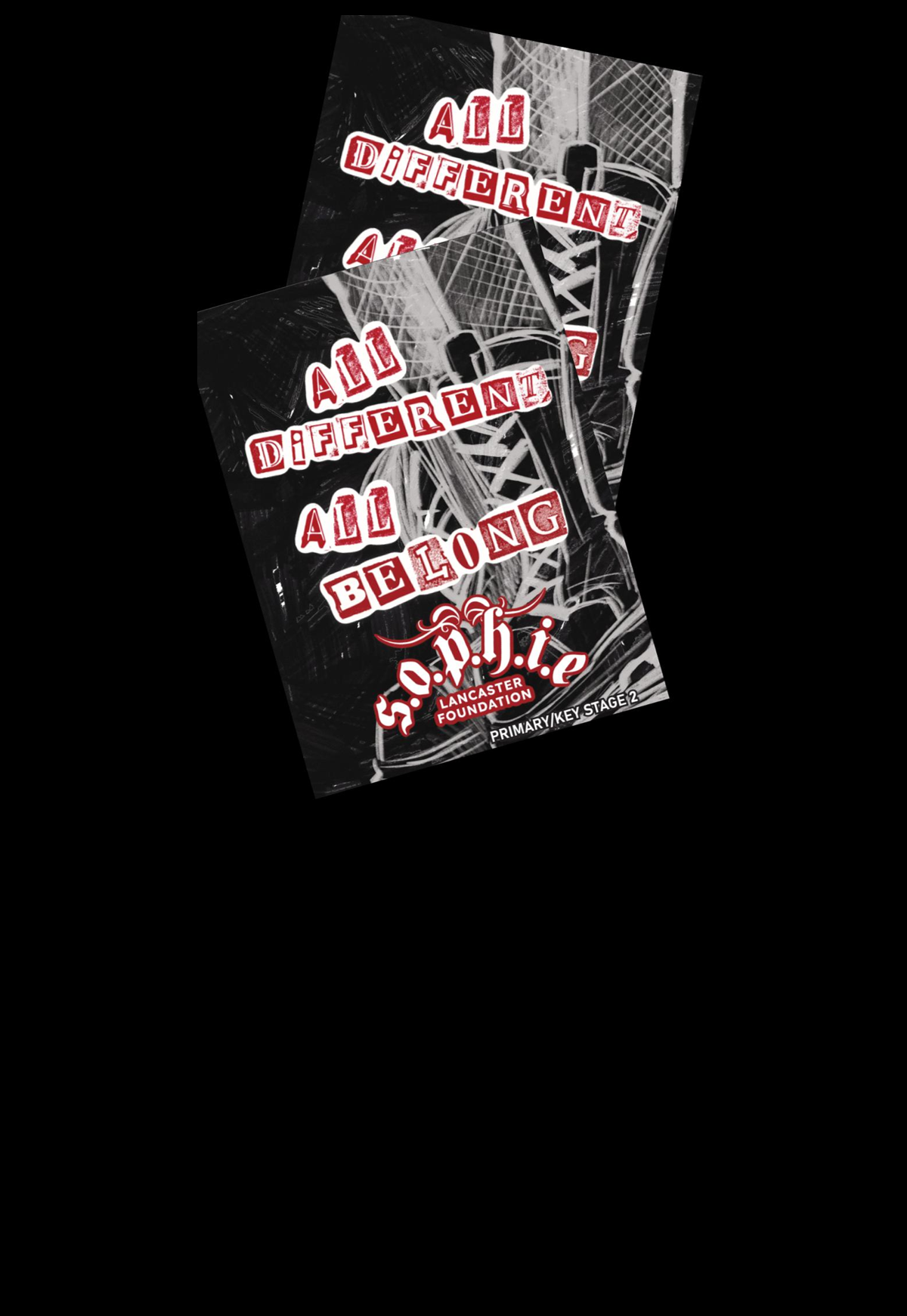 Image of front of Zine for All DIfferent. All Belong.